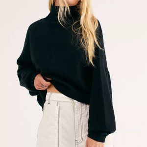 Free People So Low So High Cashmere Black Sweater